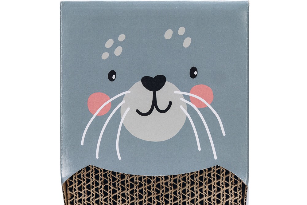 Beeztees Kedi Karton Tırmalama, Mavi, 45cm