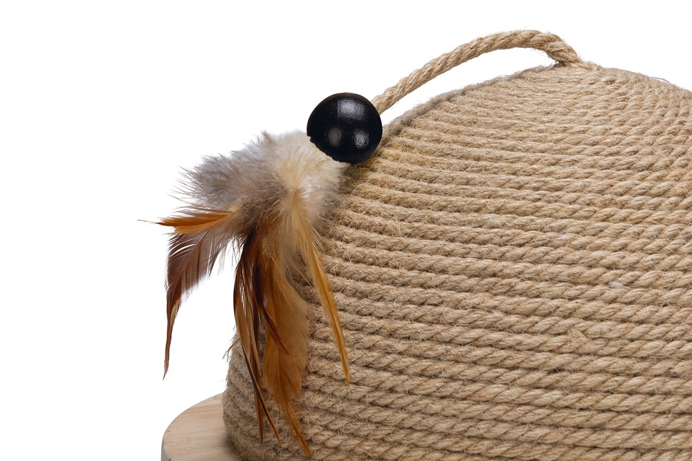 Beeztees DBL Kedi Tırmalama ve Oyuncağı, 34,5x34,5x18cm