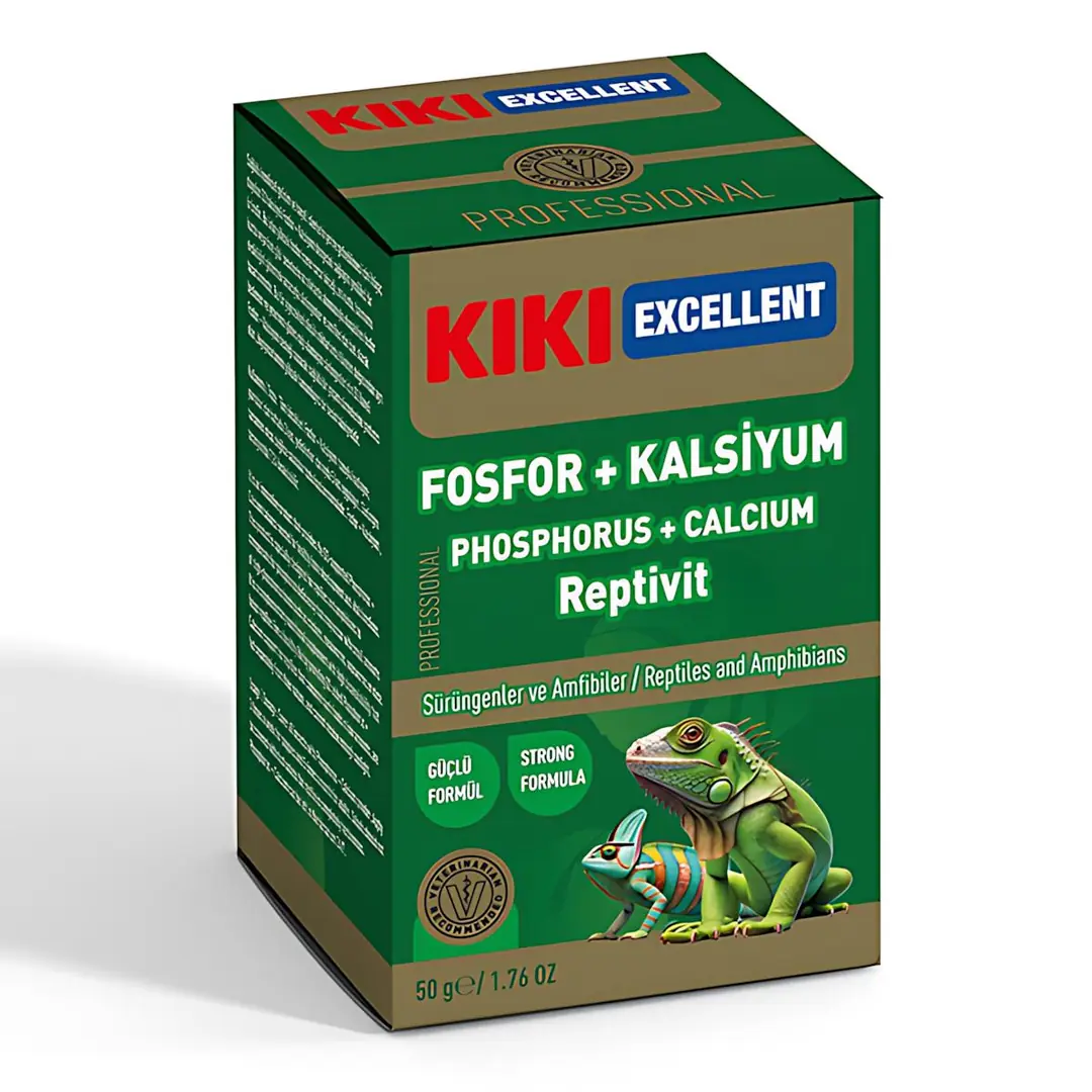 Kiki Excellent Repta-Vit Sürüngen Fosfor Kalsiyum Vitamini 50gr