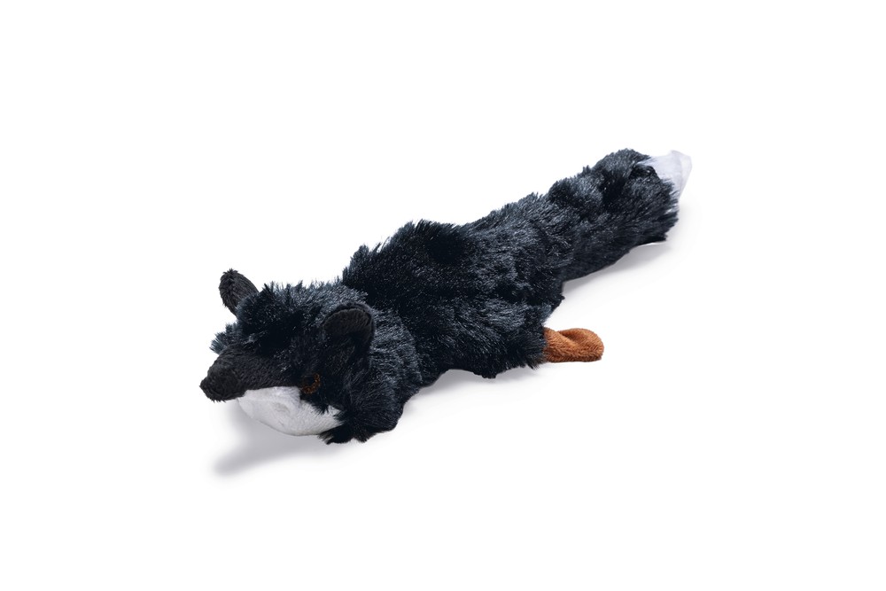 Beeztees Köpek Oyuncağı, Sesli, Tilki, Peluş, Siyah, 30x13x2,5cm