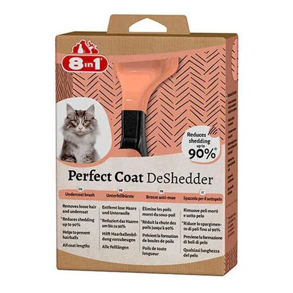 8 in 1 Perfect Coat DeShedder Kedi Tarağı S
