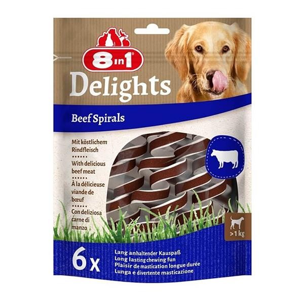 8in1 Smart Delights Biftekli Burgulu Köpek Ödülü 85gr