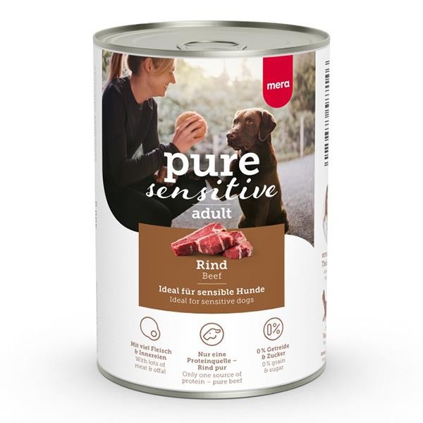 Mera Pure Sensitive Adult Biftekli Yetişkin Köpek Konservesi 400gr