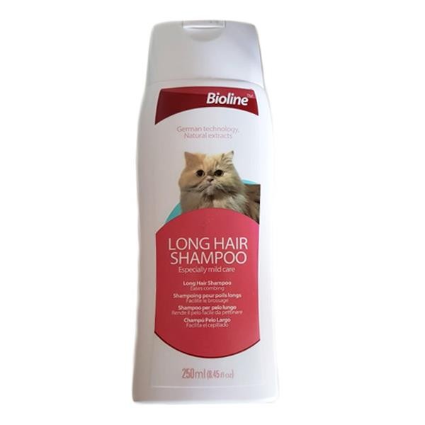 Bioline Uzun Tüylü Kediler için Şampuan 250 ml