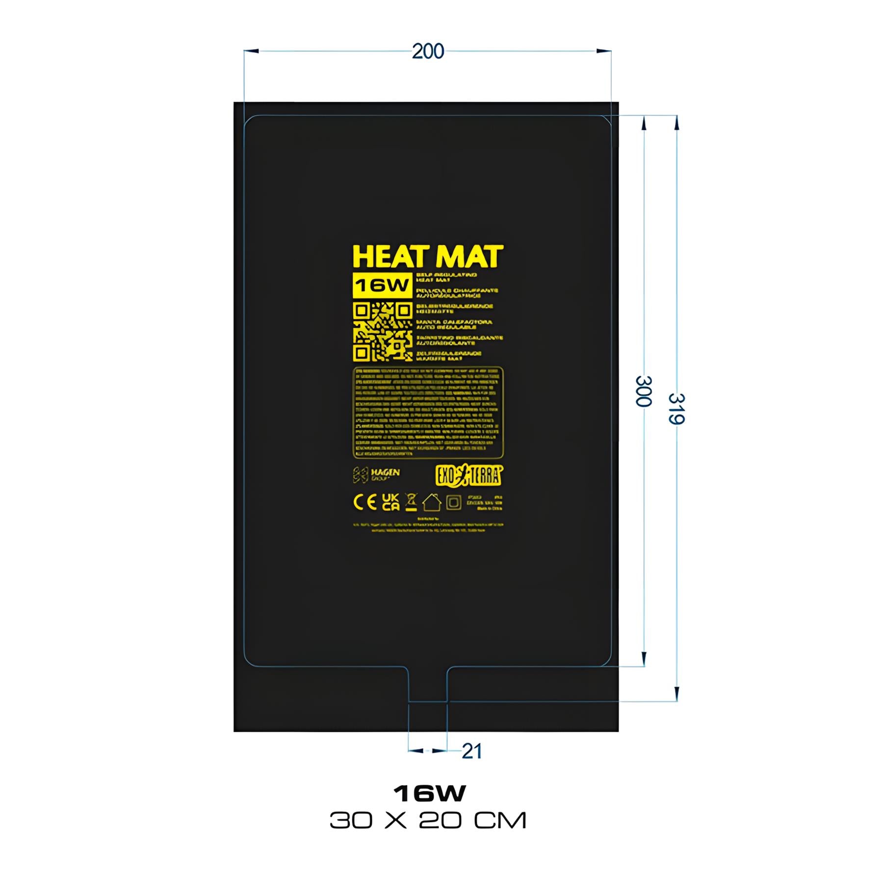 Exo Terra Isıtıcı Mat 16W 30x20 cm
