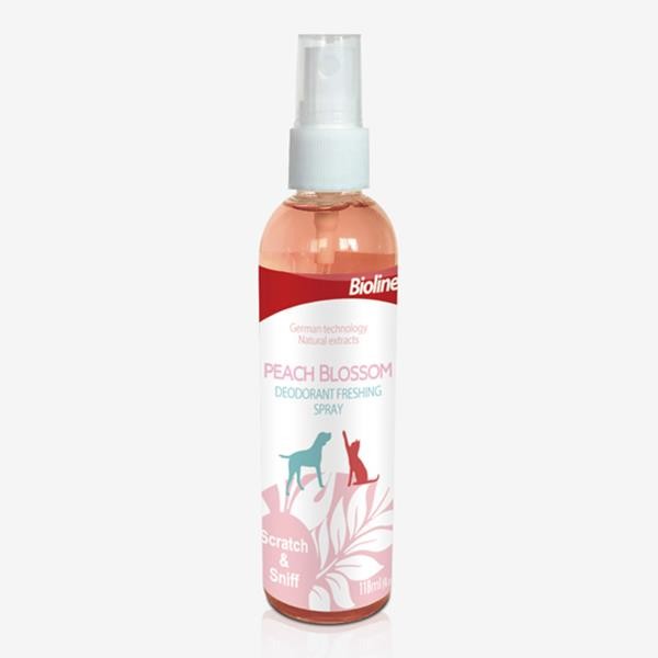 Bioline Peach Blossom Kediler Köpekler için Şeftali Çiçeği Kokulu Parfüm 118ml