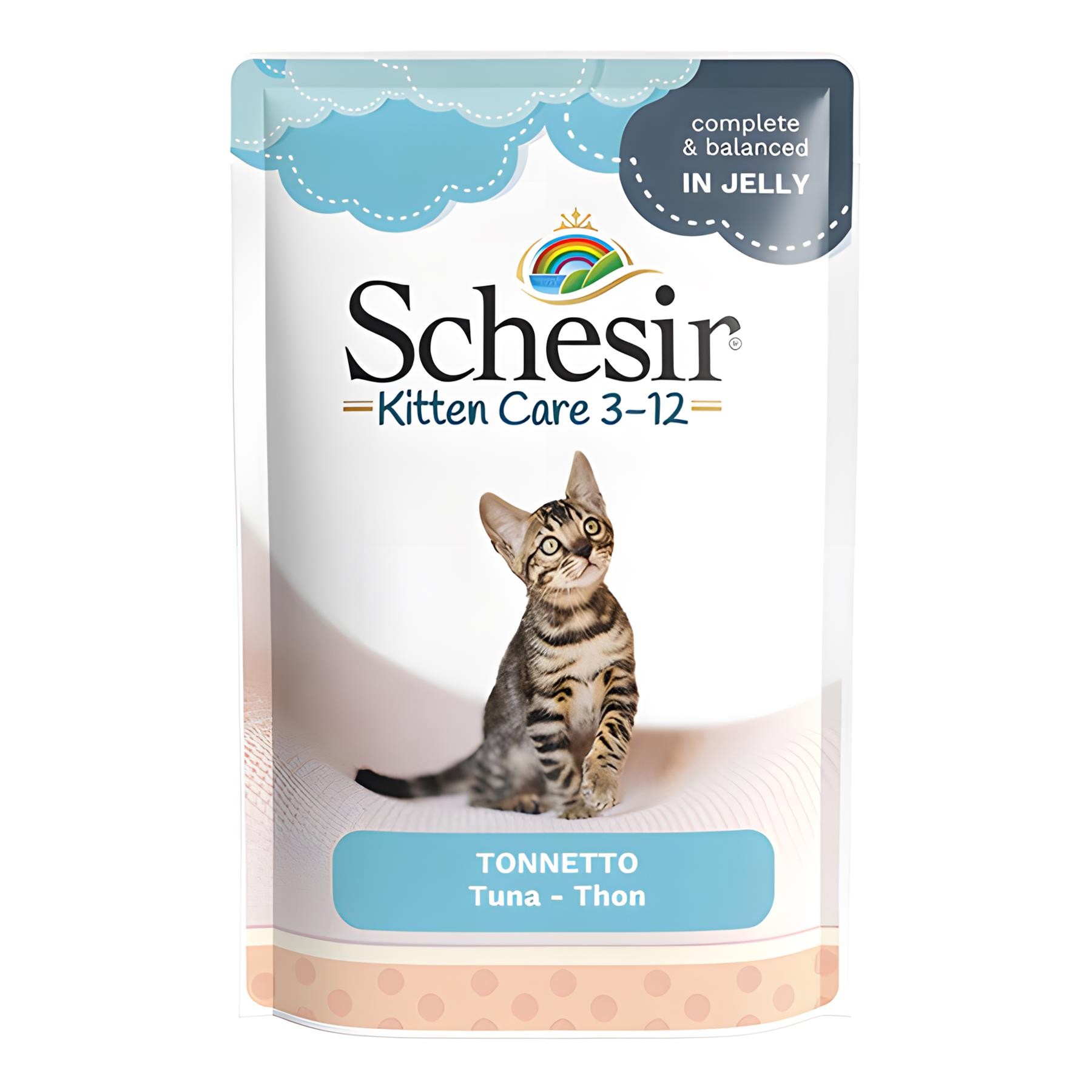 Schesir Kitten Jöle İçinde Ton Balıklı Pouch Yavru Kedi Maması 85gr