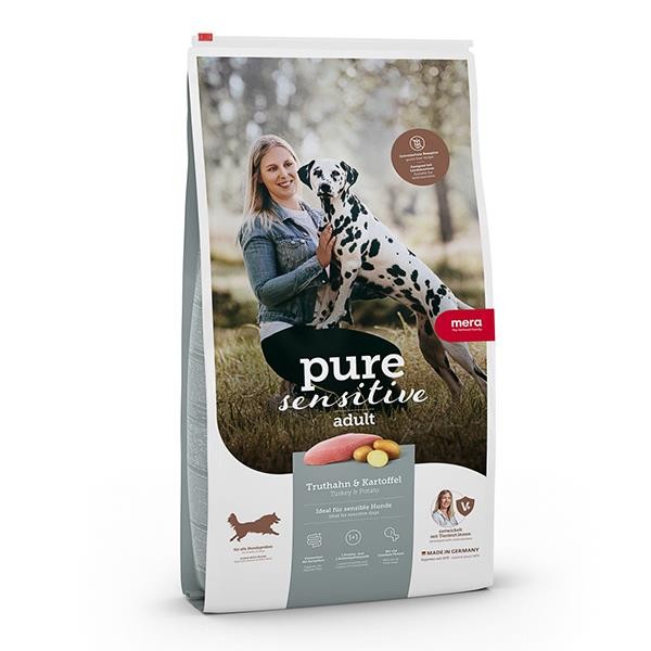 Mera Pure Sensitive Adult Tahılsız Hindi ve Patatesli Yetişkin Köpek Maması 12,5 Kg