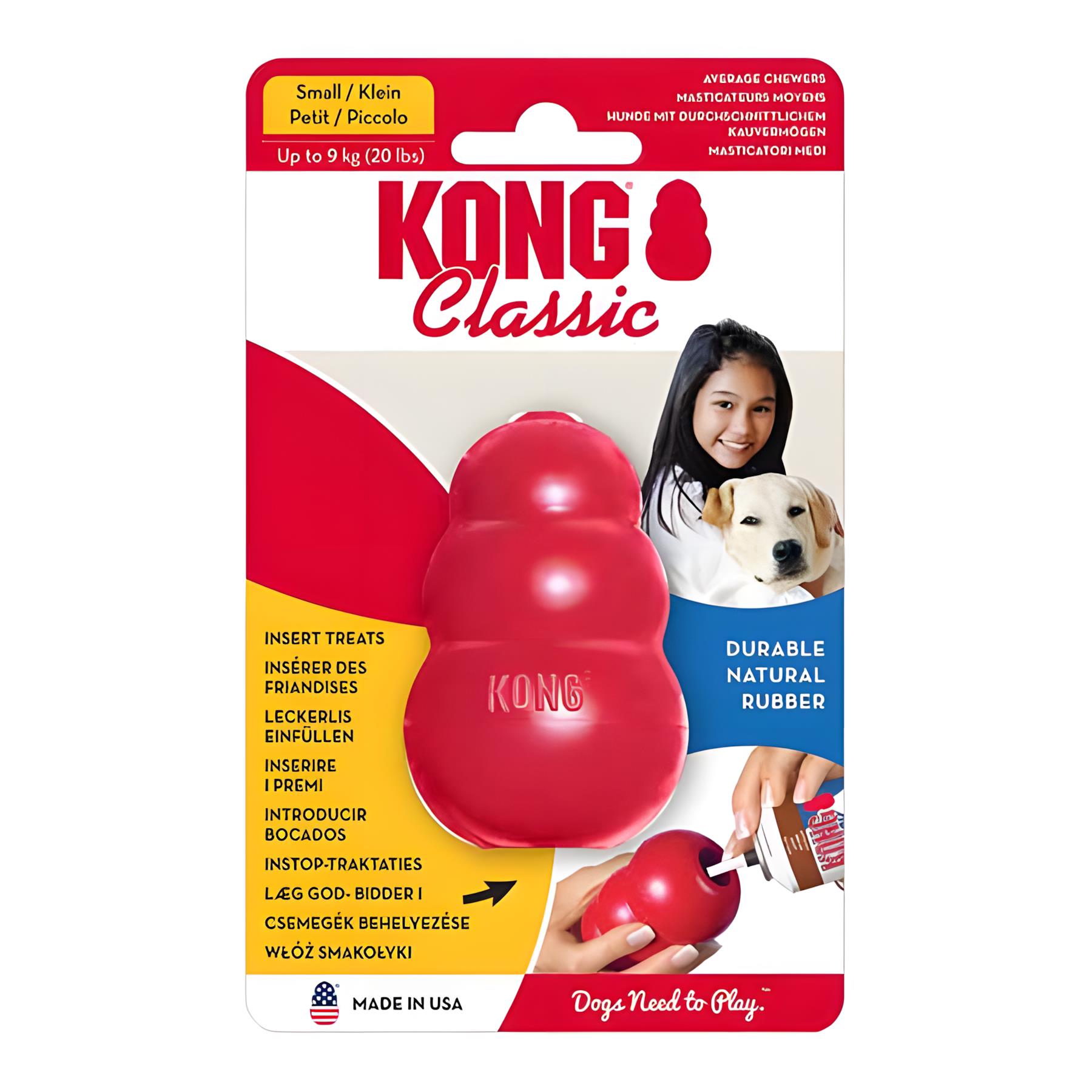 Kong Classic Köpekler İçin Çok Amaçlı Isırma Oyuncağı S