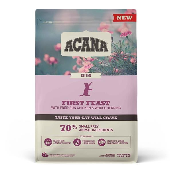 Acana Kitten First Feast Tavuklu ve Balıklı Yavru Kedi Maması 1,8Kg