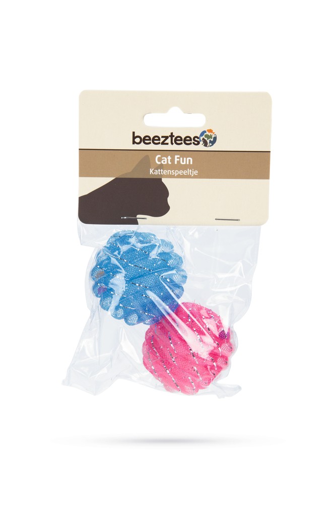 Beeztees Kedi Oyuncağı, Top, 2 Adet, Çeşitli Renklerde, 5cm