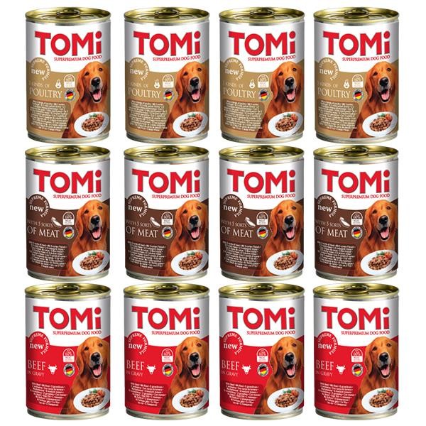 Tomi Karışık Konserve Yetişkin Köpek Maması 400gr 12lı