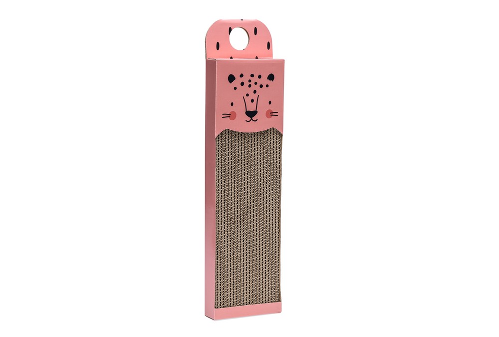 Beeztees Kedi Karton Tırmalama, Pembe, 45cm
