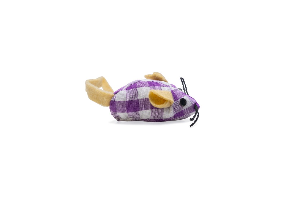 Beeztees Kedi Oyuncağı, Kumaş Fare, Çeşitli Renklerde, 13x3,5x3cm