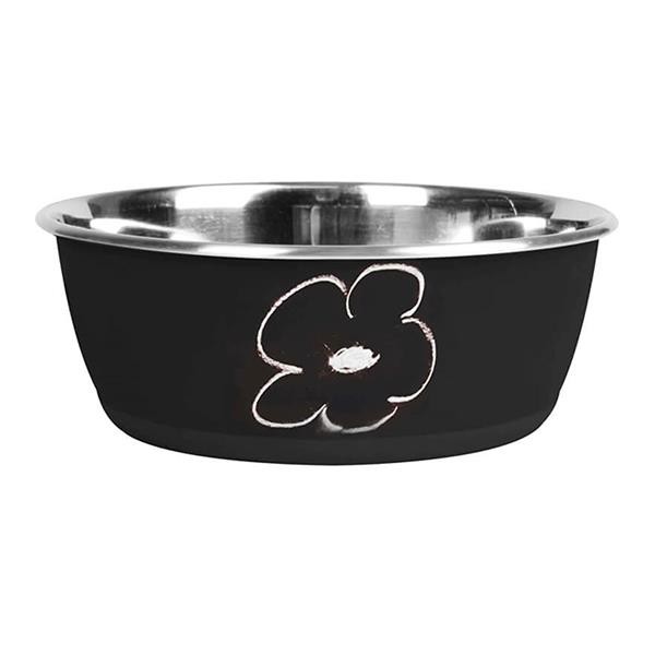 Flamingo Writable Kedi ve Köpekler için Üzeri Yazılabilir Çelik Mama ve Su Kabı 13cm 500ml