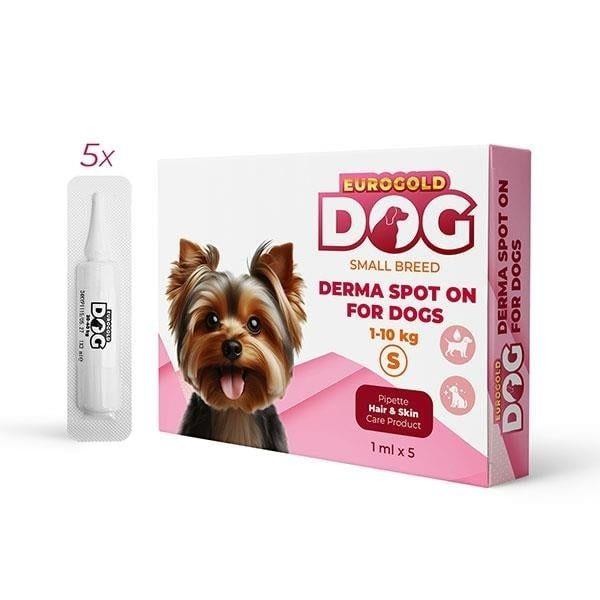 Eurogold Köpek Deri Bakım Damlası 1-10Kg 5x1ml