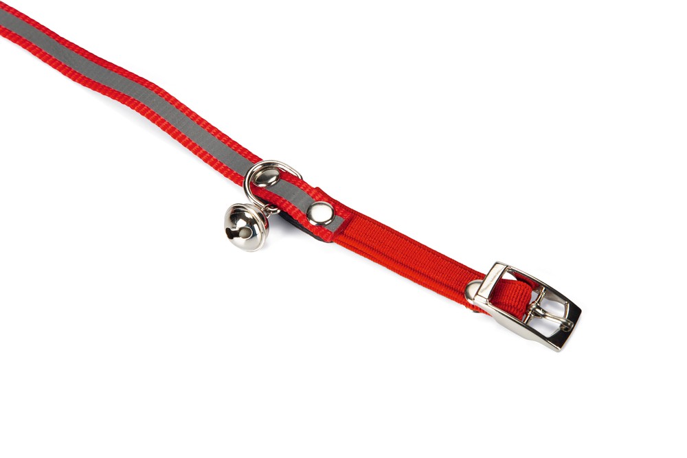 Beeztees Kedi Boyun Tasması, Fosforlu Kırmızı, 24,5-29,5cm
