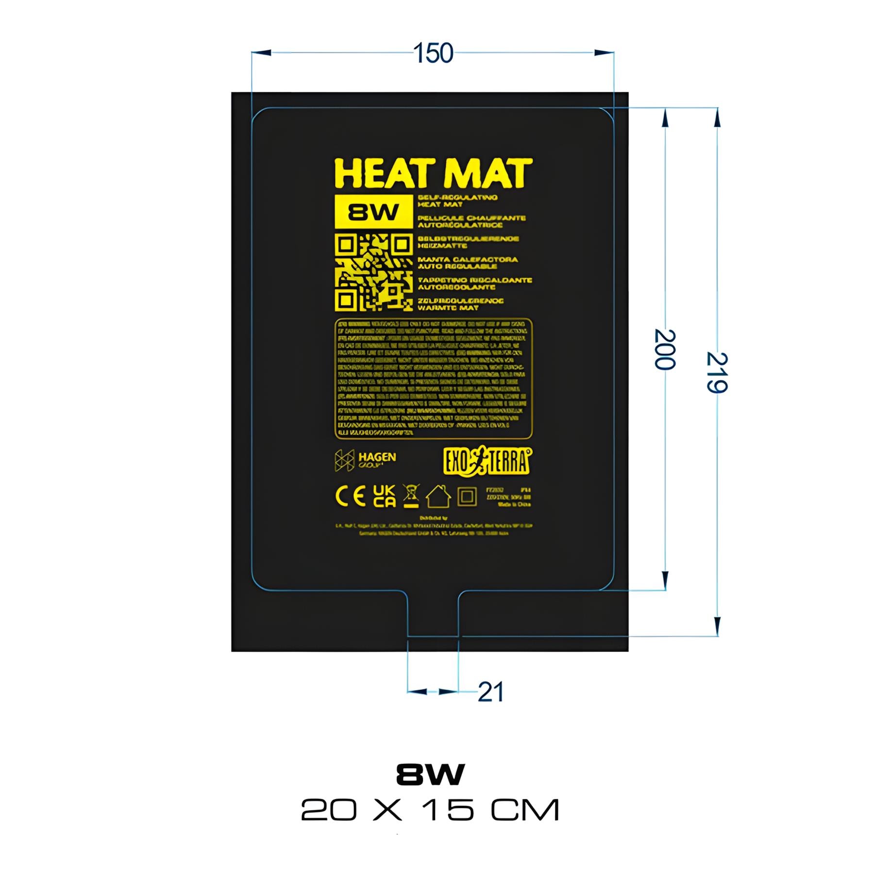 Exo Terra Isıtıcı Mat 8W 20x15 cm