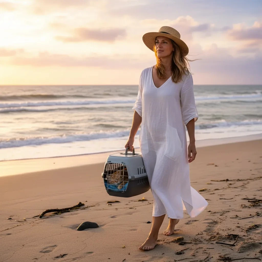 Moderna Roadrunner 2 Metal Kapılı Kedi Köpek Taşıma Çantası Gri