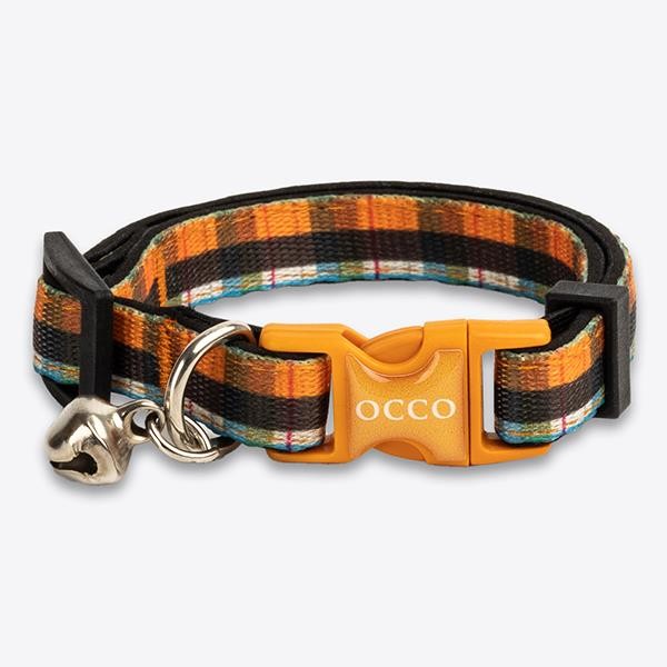 Occo Amber Gingham Safety Kedi Boyun Tasması