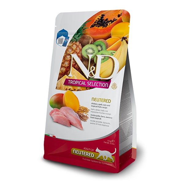 ND Tropical Selection Tavuklu Kısırlaştırılmış Kedi Maması 300gr