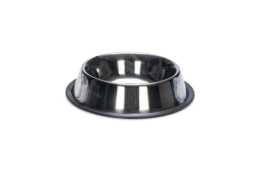 Beeztees Köpek Mama Su Kabı, Paslanmaz Çelik, Kaymaz, 18cm, 700ml