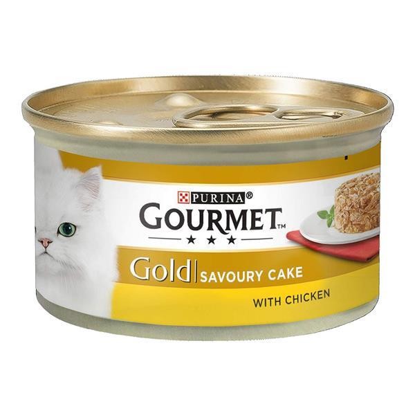 Purina Gourmet Gold Savoury Cake Tavuk ve Havuç Kedi Konservesi 85gr 24lü