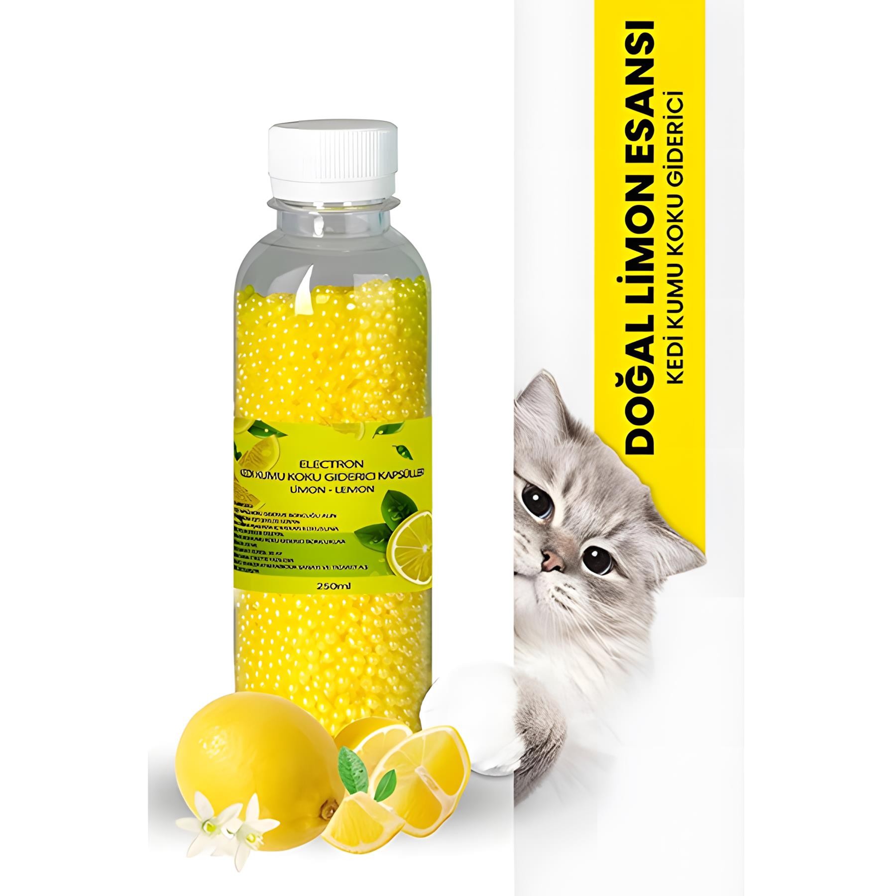 Electron Kedi Kumu Koku Giderici Limon Kokulu 250ml
