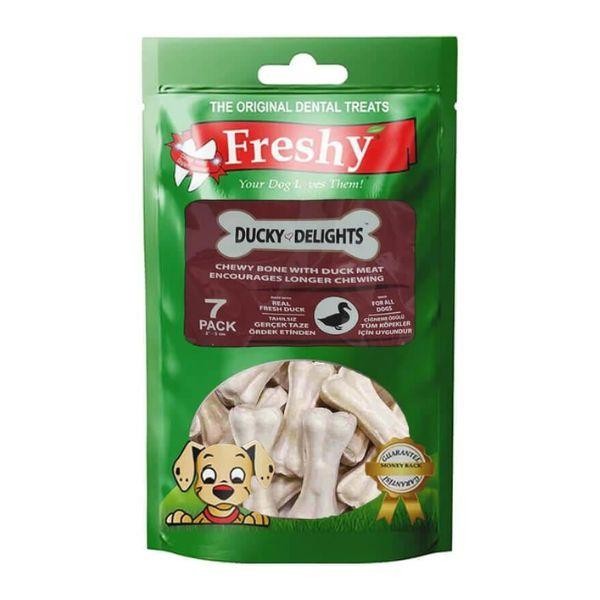 Freshy Duck Delights Ördekli Kemik Köpek Ödülü 5 Cm 7li