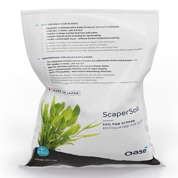 Oase ScaperLine Soil 9Lt Black Aktif Bitki Toprağı