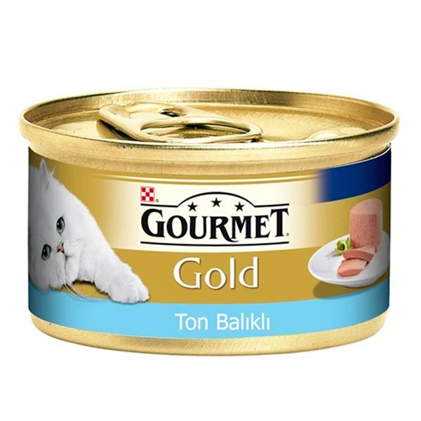 Gourmet Gold Kıyılmış Ton Balıklı Yetişkin Kedi Konservesi 85gr x 24 Adet
