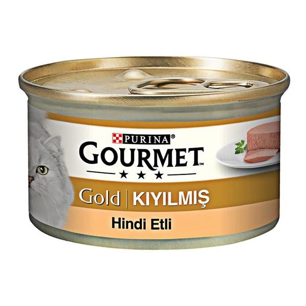 Gourmet Gold Kıyılmış Hindi Etli Yetişkin Kedi Konservesi 85gr x 24 Adet