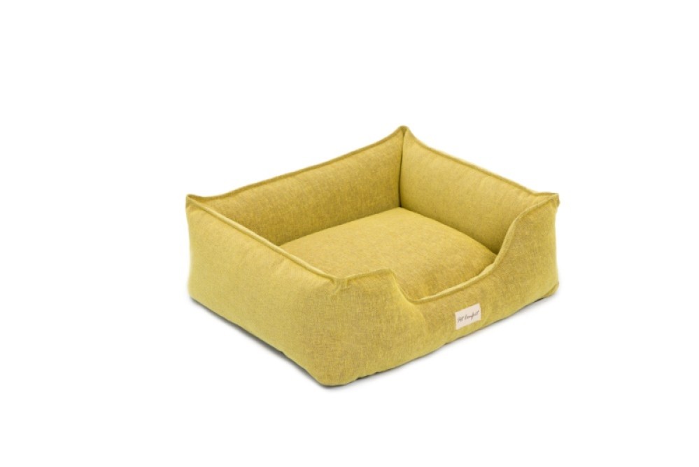 Pet Comfort Alpha  Sarı Köpek Yatağı M 80x65cm