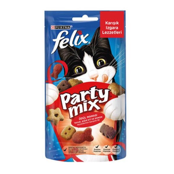 Felix Party Mix Karışık Izgara Lezzetleri Kedi Ödül Maması 60gr