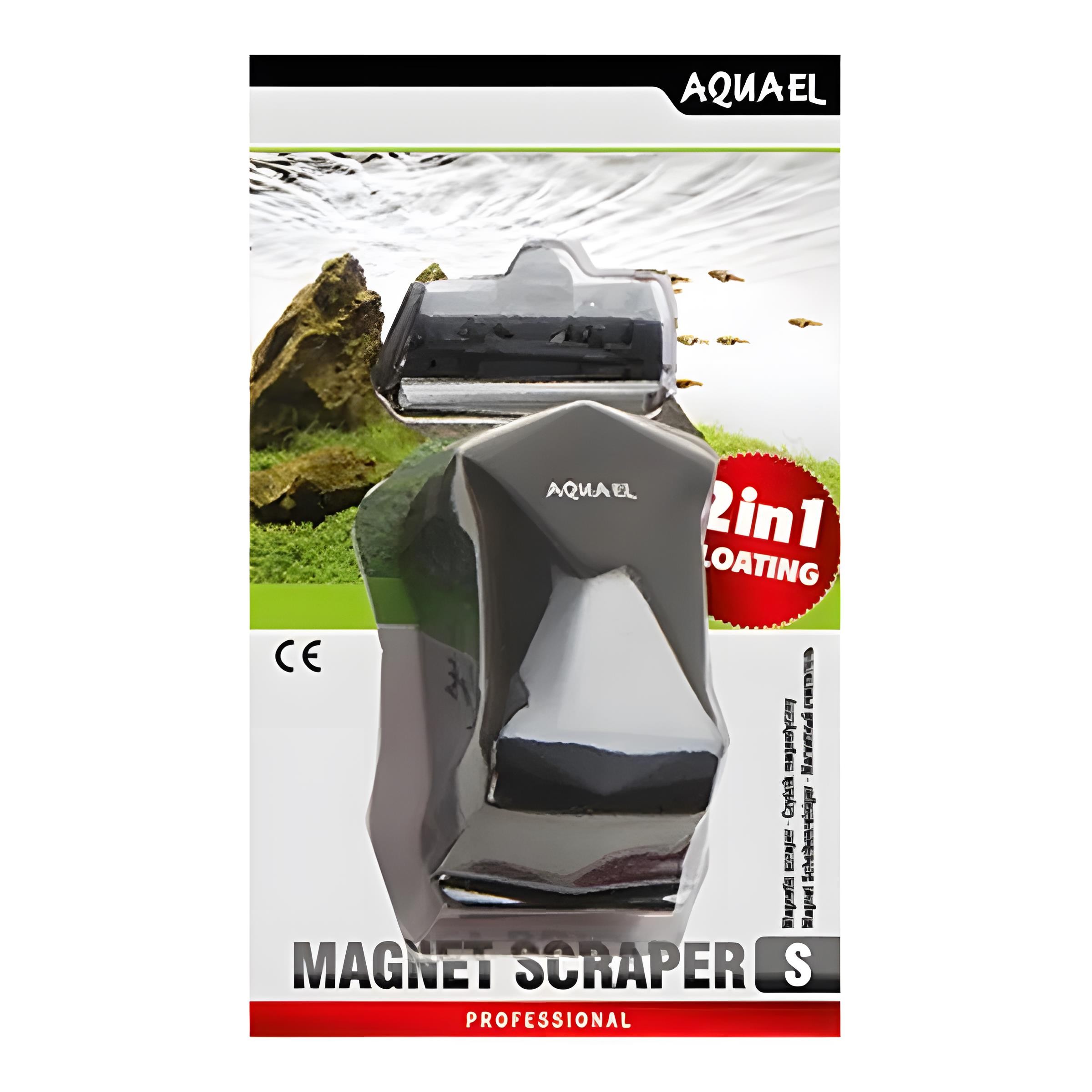 Aquael 2in1 Mıknatıslı Kazıyıcılı Cam Sileceği S 6mm