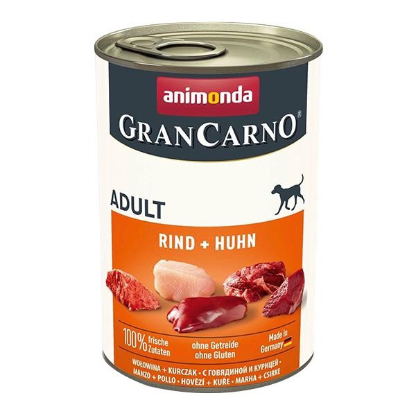 Animonda Gran Carno Sığırlı ve Tavuklu Konserve Köpek Maması 400gr