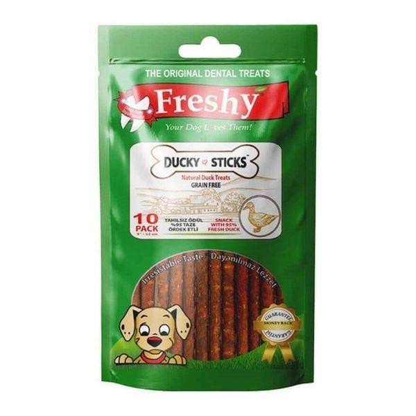 Freshy Ducky Sticks Ördekli Tahılsız Köpek Ödülü 100gr 10lu