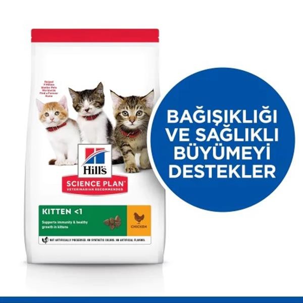 Hills Kitten Tavuklu Yavru Kedi Maması 1+0,5 Kg Bonus Paket