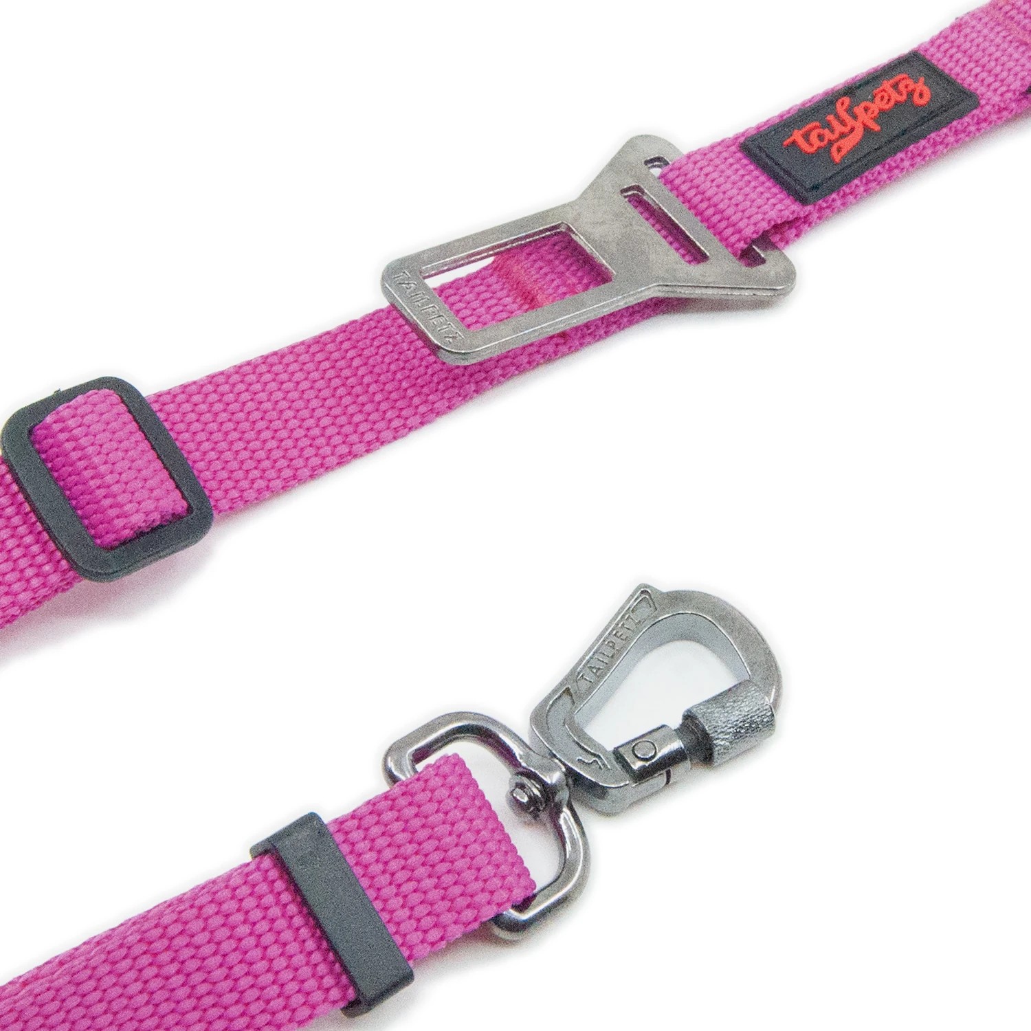Tailpetz Travel Leash Fuchsia Medium
