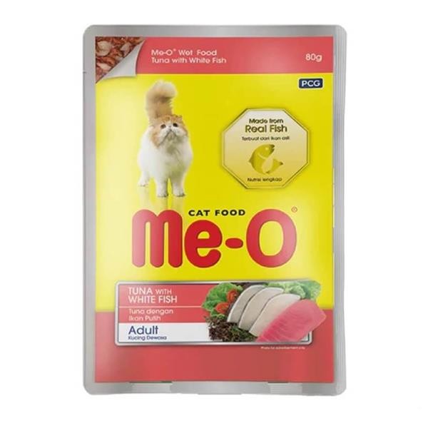 Me-O Ton Balıklı ve Alabalıklı Yaş Kedi Maması 80gr