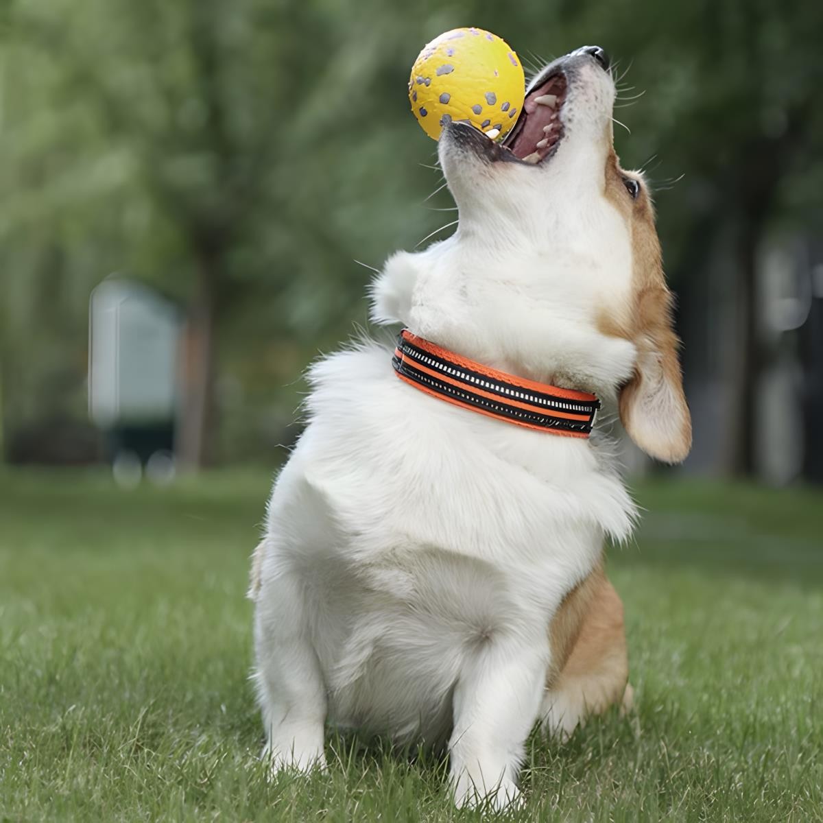 M-Pets Bloom Ball Oyun Topu Parçalanmaz Sarı Gri