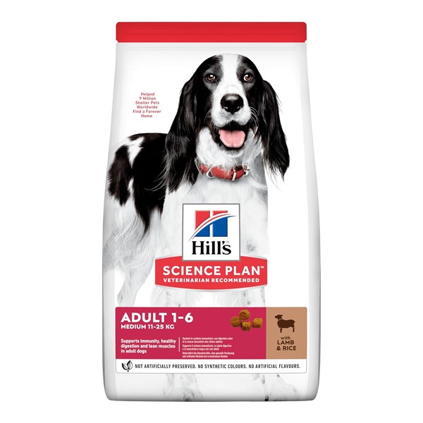 Hills Medium Adult Kuzu Etli Yetişkin Köpek Maması 2,5Kg