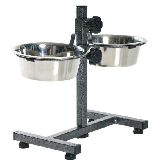 Trixie Köpek Paslanmaz Çelik Ayaklı Mama ve Su Kabı 2×1,8Lt 20cm
