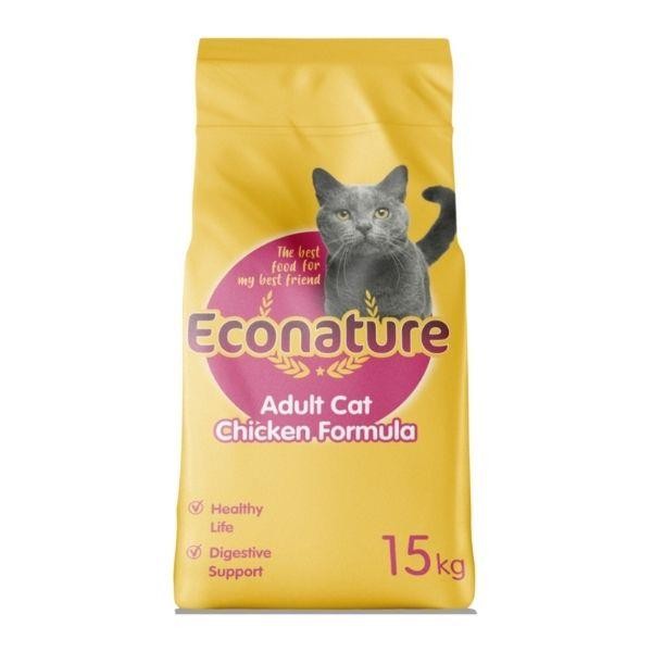 Econature Tavuklu Yetişkin Kedi Maması 15Kg