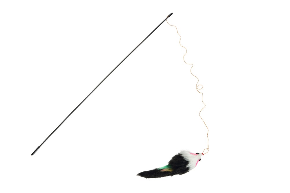 Beeztees Kedi Oltası, Peluş Fare Uc-14cm, Dayanıklı ip, 50cm