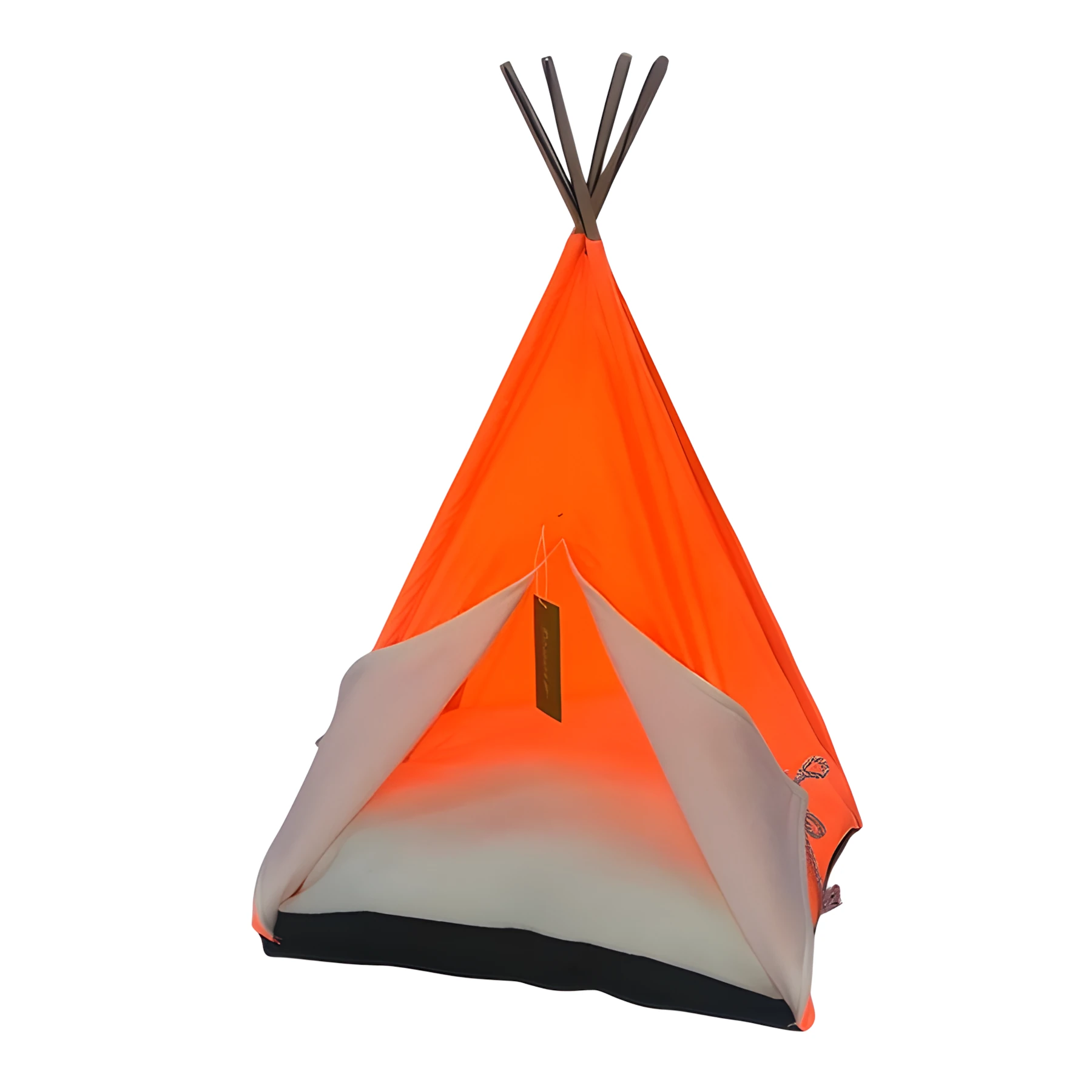 Bedspet Kedi Köpek Çadırı Büyük Boy Turuncu 60x60x80Cm