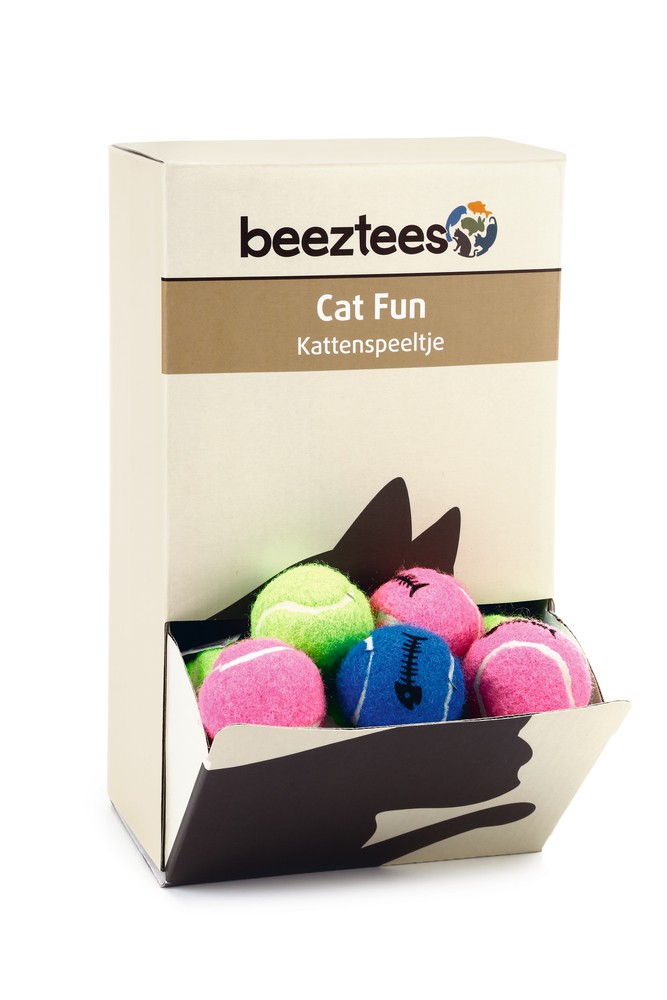 Beeztees Kedi Oyuncağı, Kedi Tenis Topu, Çeşitli Renklerde, 4cm