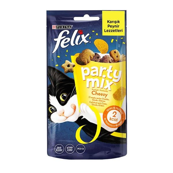 Felix Party Mix Karışık Peynir Lezzetli Kedi Ödül Maması 60gr