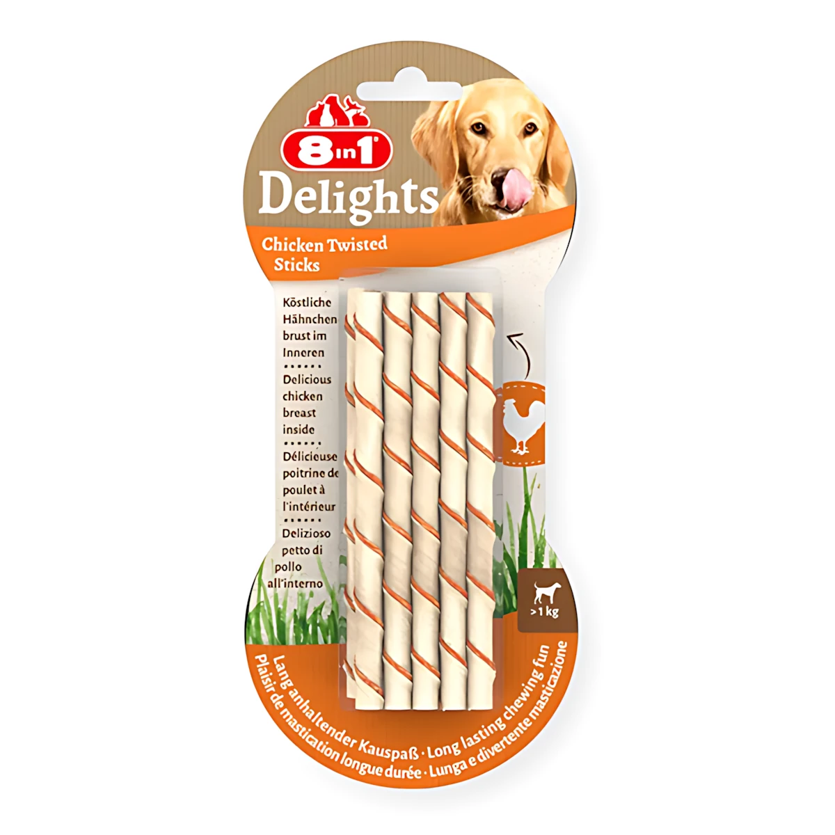8in1 Delight Twisted Sticks Köpek Ödülü