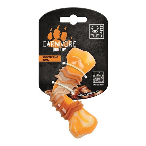 M-Pets Carnivore Boomerang Bone Köpek Oyun Kemiği Pastırma Aromalı Sarı